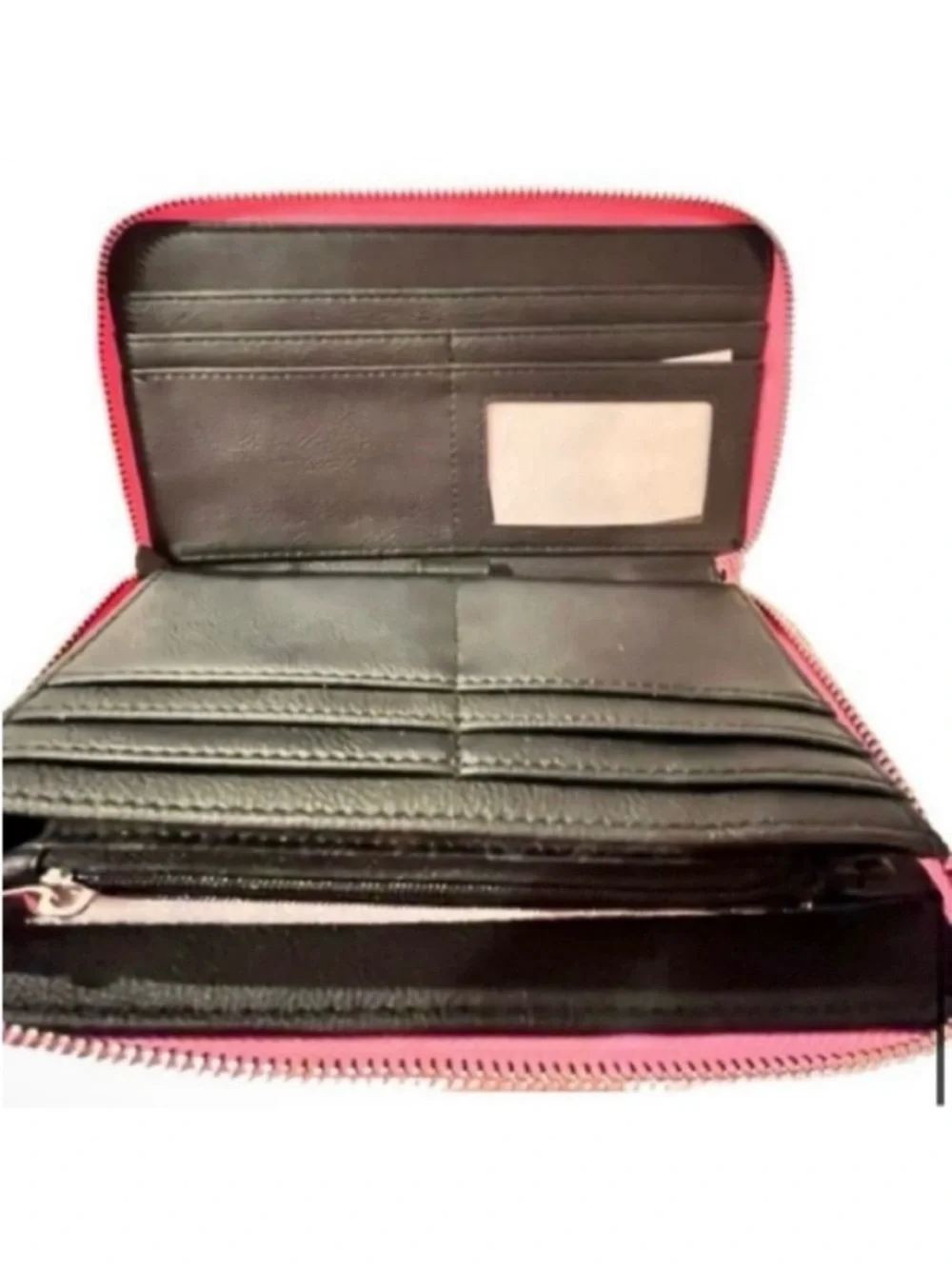 🆕-Steve Madden Large Zip Around Wallet/Wristlet in Fondant Pink.